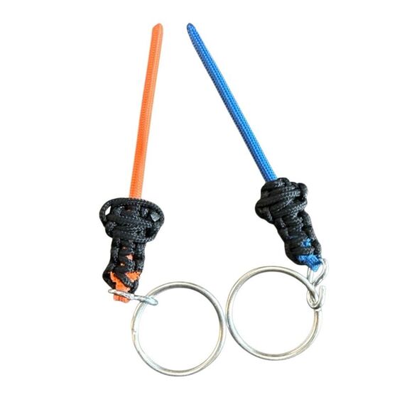 Handmade Jedi lightsaber Paracord Keychains - Picture 2 of 7